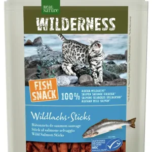 REAL NATURE WILDERNESS Fish Snack Lachs-Sticks 35 g Versand Am Gleichen Tag